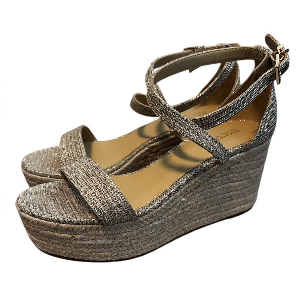 Michael Kors Serena Espadrilles Wedge Size 7.5M